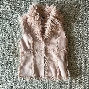 Vintage Bebe shearling vest